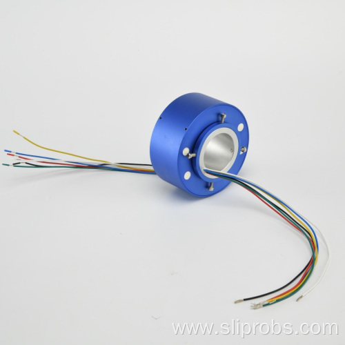 Through Bore Slip Ring with Ethernet Connector